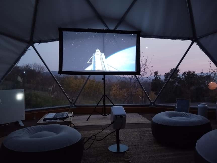 Balaton: All-Weather Private Stargazing & Planetarium Tour - Optional overnight in the geodesic Stargazer Dome with massage bath