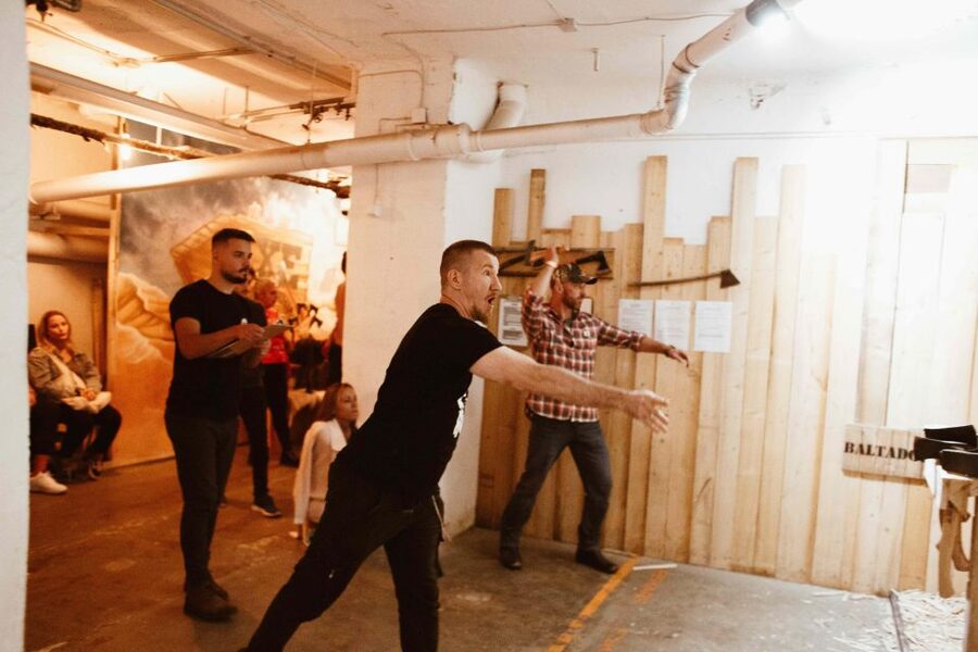 Budapest: Axe Throwing Experience - Axe throwing in Budapest feels controlled, not chaotic