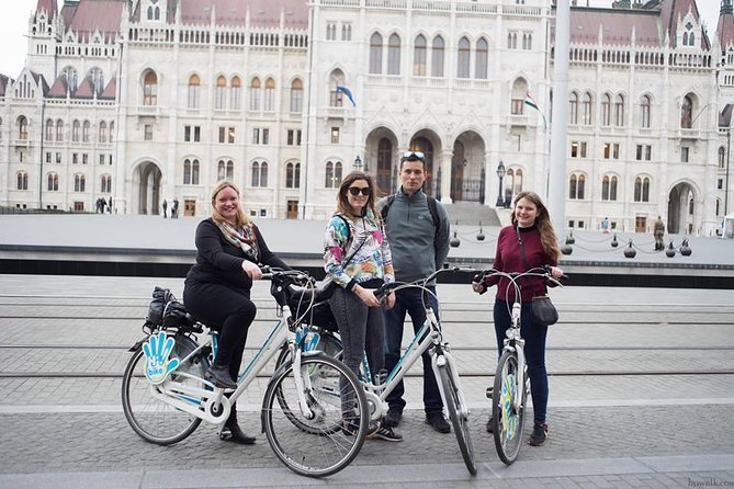 Budapest Bike Ride - Meeting at Fővám tér 24 and getting ready to ride