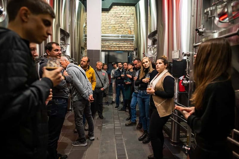 Budapest: Brewery Tour at "First Craft Beer" & Beer Tasting - Your guided walk: ingredients, machines, and the brewing process