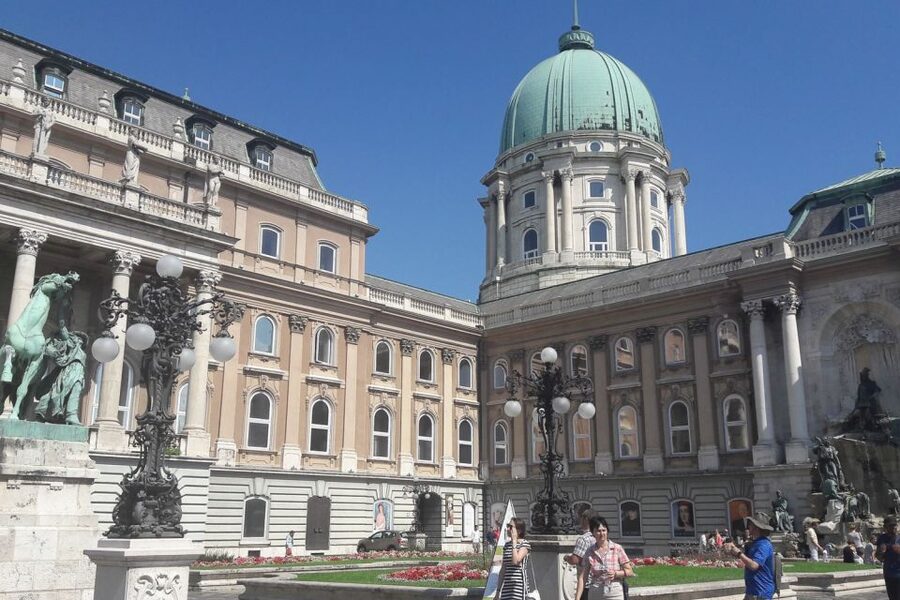 Budapest: Buda Castle District Walking Tour - Medieval walls and the Buda Hills outlook on the far side