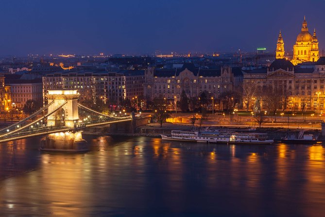 Budapest by night - private driving tour - Matthias Church at night: a romantic pairing that works fast