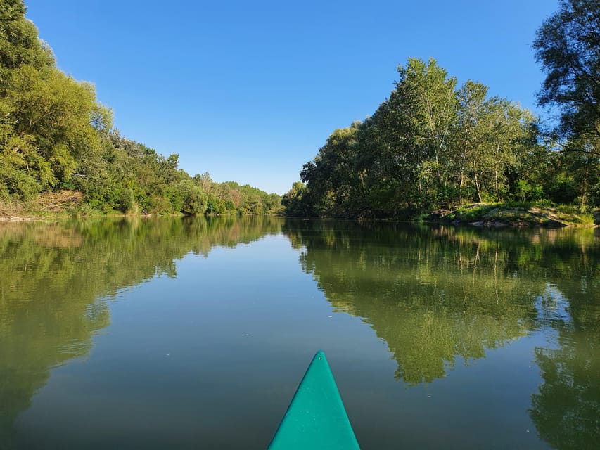 Budapest: Canoeing the Danube w or wo Sauna or Danube Beach - On the Water for About 2 to 2.5 Hours: Islands, Slower Current, and Swimming Stops