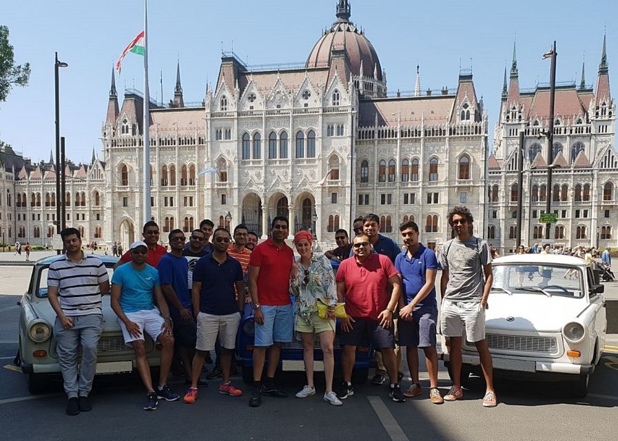 Budapest Communist Era Tour with Trabant driving experience - Gellért Hill Liberty Statue: starting with a view and a message