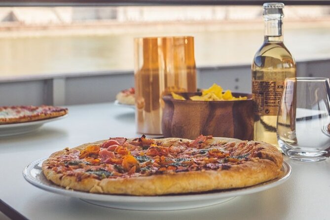 Budapest Danube Pizza Cruise with Welcome Drink - Petőfi Bridge, the National Theatre, and Balna: modern Budapest on the east bank