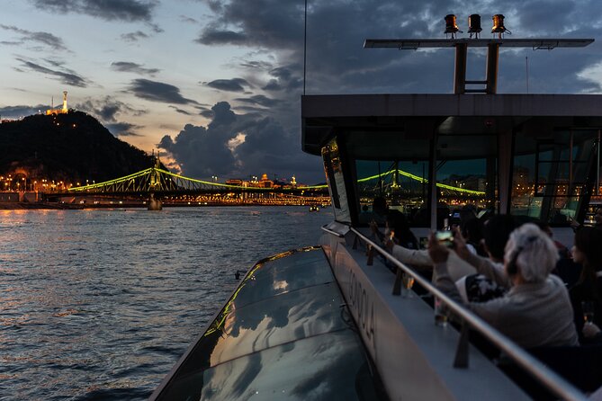 Budapest Danube River Sightseeing Night Cruise with Drink - The Hungarian Parliament and Chain Bridge: the photos that actually work
