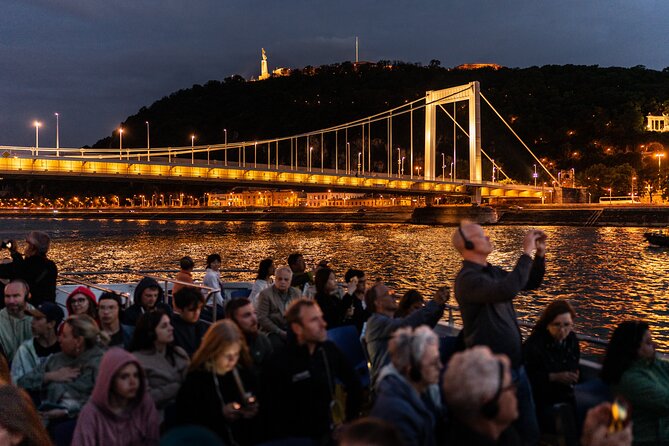 Budapest Danube River Sightseeing Night Cruise with Drink - The boat ride route: UNESCO riverbanks, Buda and Pest lighting, and bridge-hopping