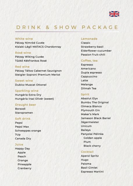 Budapest: Drink & Piano Show - Seats, Temperature, and Photo Strategy