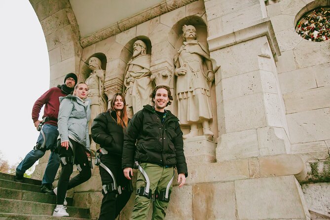 Budapest Exoskeleton Robotics Powered City Walk - Fisherman’s Bastion, fairy-tale towers and the Parliament view