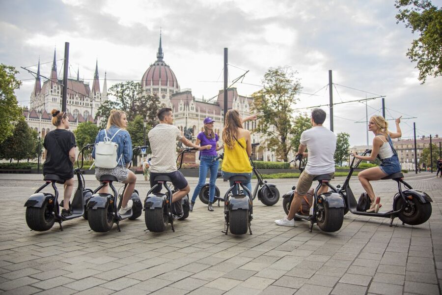 Budapest: Guided City Sights Tour by E-Scooter - Meeting at E-Magine Rides and getting comfortable fast