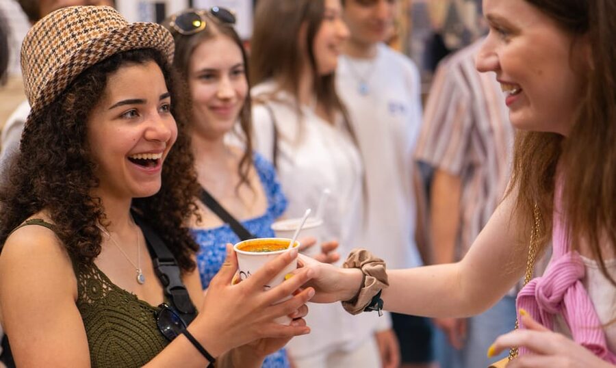 Budapest: Guided Food Tour with Wine, Beer, and Shots - The Kazinczy Street Synagogue start, then a walk along Andrassy Avenue