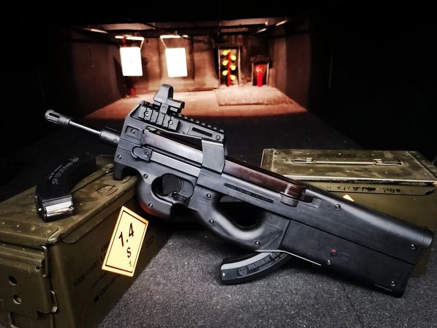 Budapest: Hollywood Gun Range Shooting Package - Weapon stations and shot counts, from light plink to big names