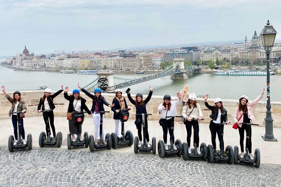 Budapest: Live-Guided Castle District Segway Tour - Chain Bridge and the quick pivot to St. Matthias photos