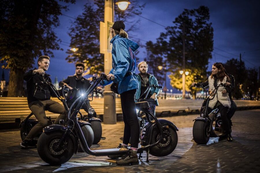 Budapest: Night Tour on MonsteRoller e-Scooter - The Castle District view is the whole point of this night ride