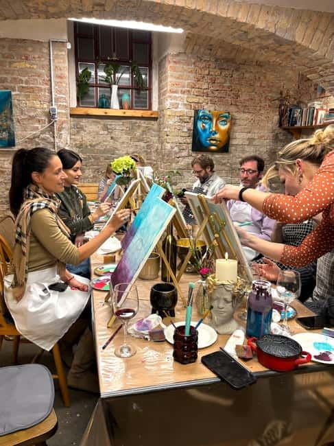 Budapest: Painting Workshop with Snacks and Wine - Snacks, Hungarian Wine, and How to Keep the Mood Relaxed