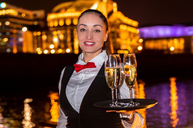 Budapest River Cruise with 1 Free Tokaj Frizzante and Audio Guide - Tokaj Premium Frizzante welcome drink, and the bar setup
