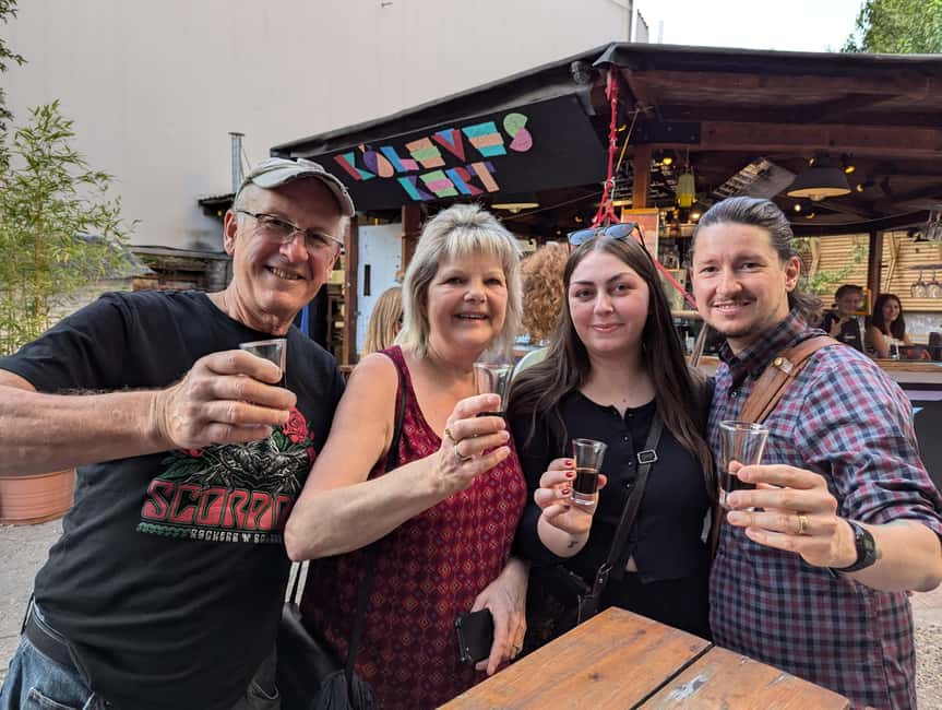 Budapest: Ruin Bars, Street Art, and Jewish Quarter Tour - Ruin bar stops done the right way, with drinks and toast lessons
