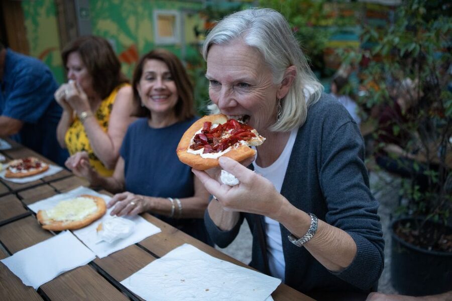 Budapest Street Food Tour with Snacks, Dessert & Beer - Stop 1: Paprika sausage, the flavor baseline of Hungarian street food