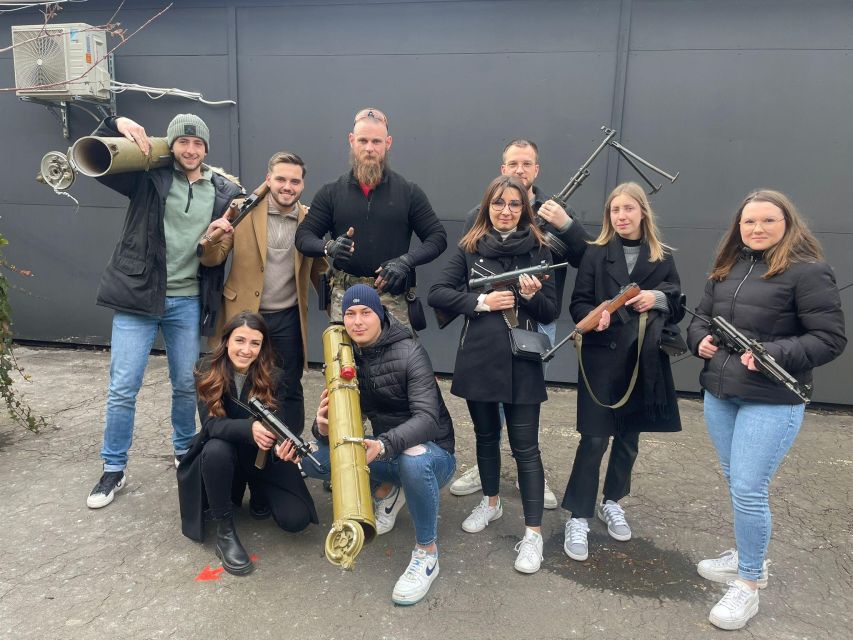 Budapest: UNIQUE EXPERIENCE - Gamer shooting package - Meeting point at Holló u. 6, right by an arcade entrance
