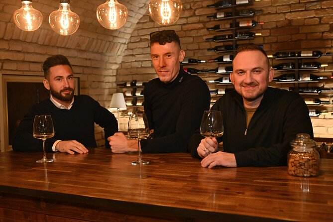 Budapest Wine Tasting and Heritage Experience at Goldcentral - Down the stairs to the Wine Museum