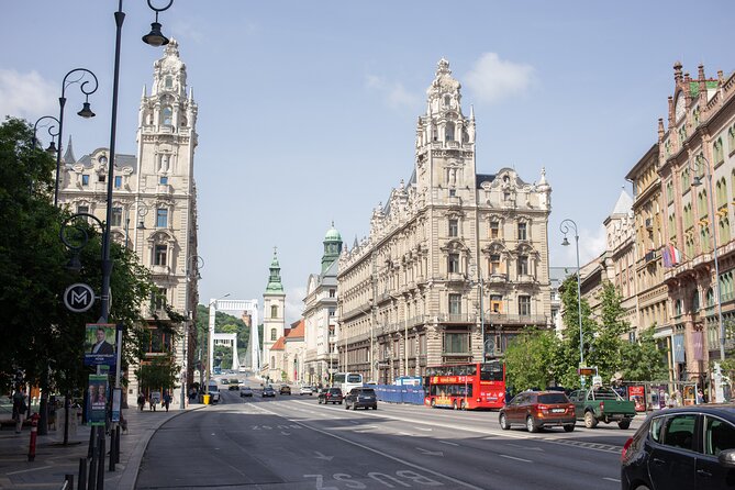 Budapest Wine tasting & Downtown Walk - Danube Promenade: Views toward Gellért Hill and Buda Castle