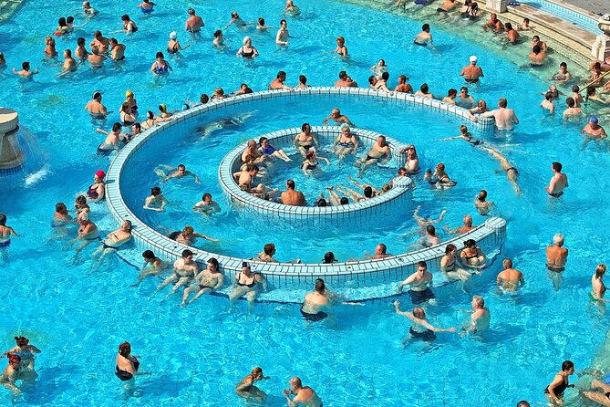 Entrance to Szechenyi Spa in Budapest - Food, drink, and the question of how hungry you get