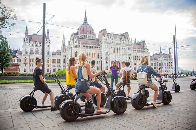 Guided Tours in Budapest on E-Scooter with various routes - Hungarian Parliament Building from the outside, with the story inside