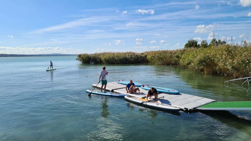 Lake Balaton 3 hour SUP tour - self-guided - Club Tihany meeting point: easy to find, simple to start