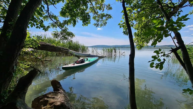 Lake Balaton 3 hour SUP tour - self-guided - Paddling around the Tihany peninsula: the views you get from water
