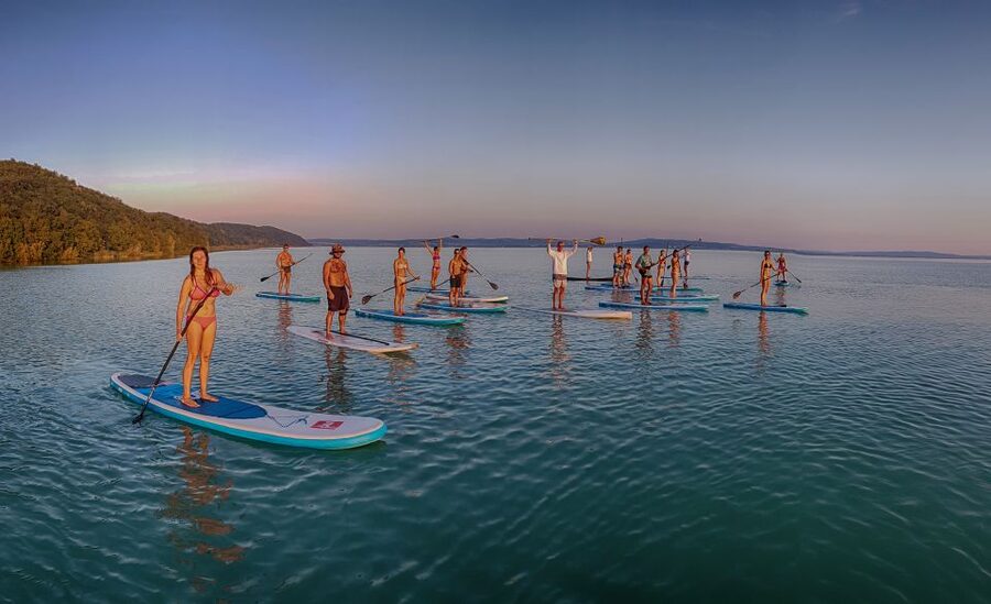 Lake Balaton: Sunset SUP Tour along the Tihany National Park - Tihany National Park from water, and the wildlife moments near reeds