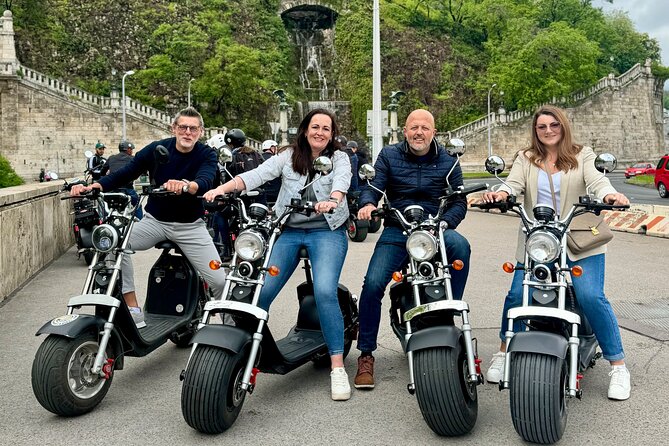 Monster Bike Sightseeing Tour – City Budapest on Electric Rollers - Shoes on the Danube Bank: A Serious Stop That Changes the Mood