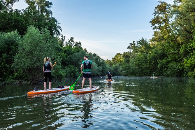 SUP Budapest: Sunset tour - Sunset SUP on the Danube, just past the Elizabeth Bridge