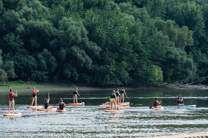 SUP Budapest: Sunset tour - Beginner-friendly SUP: the lesson, the current, and your pace